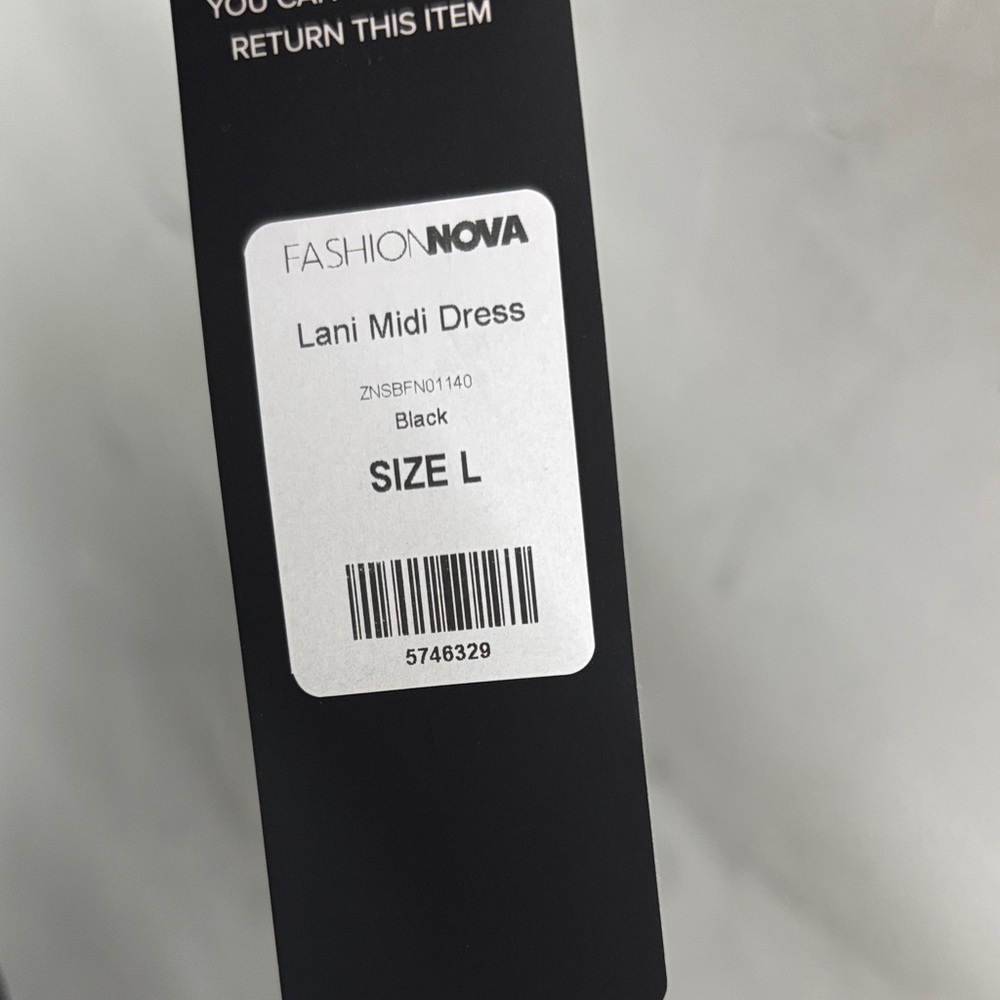 Fashion Nova Black Backless Dress - Picture 2 of 3